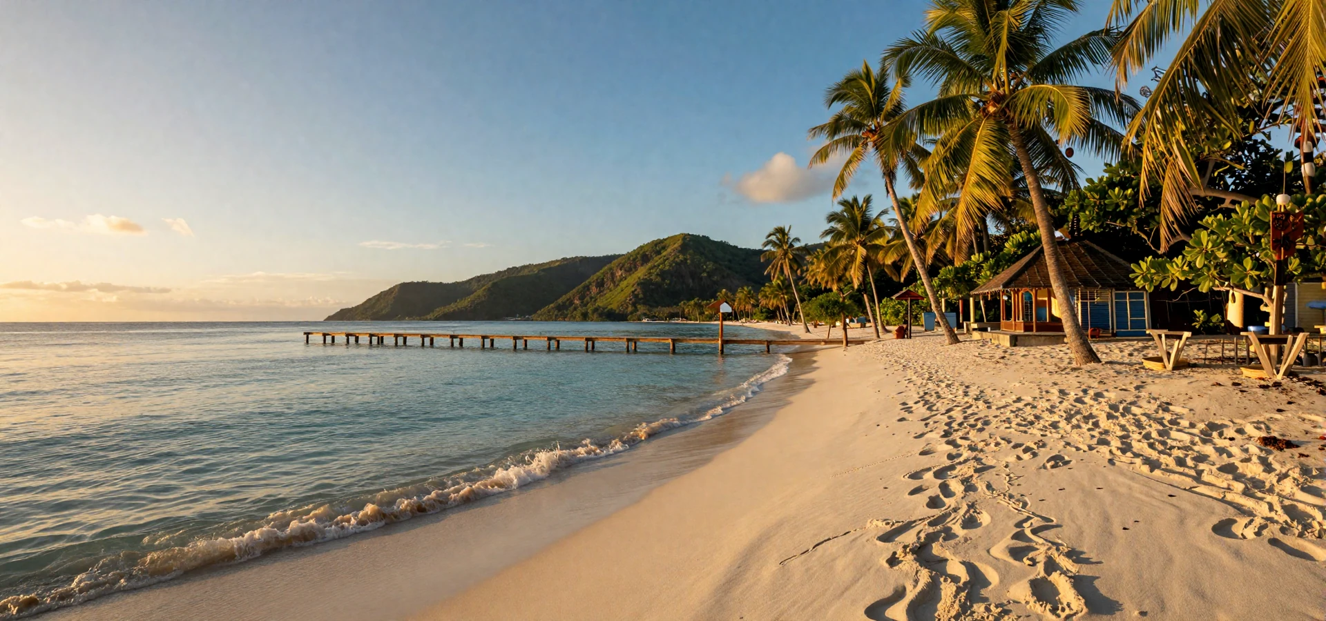 Beautiful Caribbean coastline of Roatán Honduras at sunset, perfect backdrop for Honduran women dating
