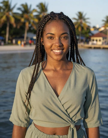 Jade, 26, a Belizean woman from Ambergris Caye seeking a serious dating connection online