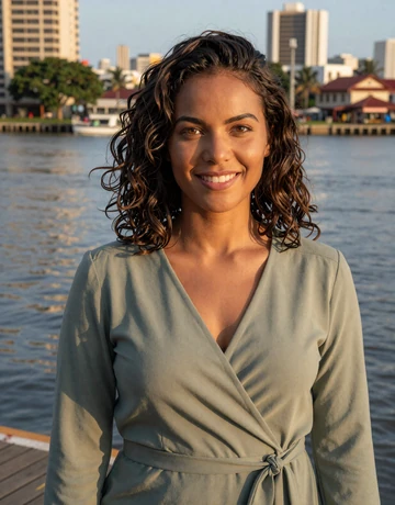 Chandra, 28, mixed-heritage Surinamese woman seeking American men on Paramaribo waterfront
