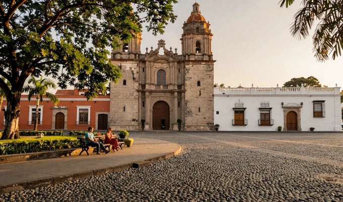 Colonial plaza in León Nicaragua with the historic Cathedral, reflecting the poetic and romantic culture of Nicaraguan dating