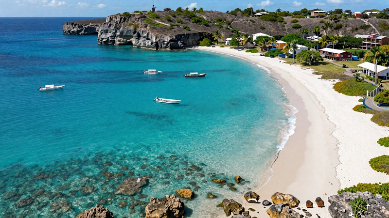 Stunning turquoise beach at Kenepa Grandi Curaçao with crystal clear water and dramatic coastline perfect for romantic getaways
